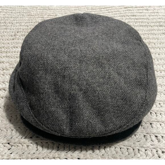 NWT VTG Ann Taylor Wool Hat Womens Gray Tweed Newsboy Flat Cap USA Made Pageboy - Picture 9 of 9